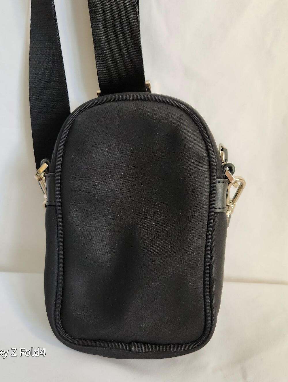 Kate Spade Black Nylon Mini Crossbody Pouch with Gold Logo - Picture 2 of 8